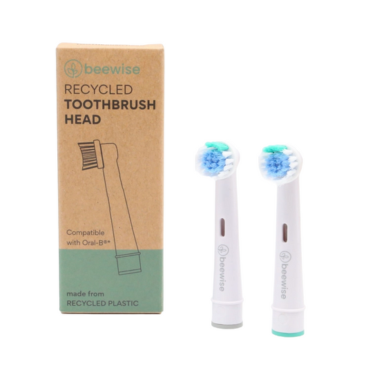 Recycled Electric Toothbrush Head for Oral B showing pack of 2