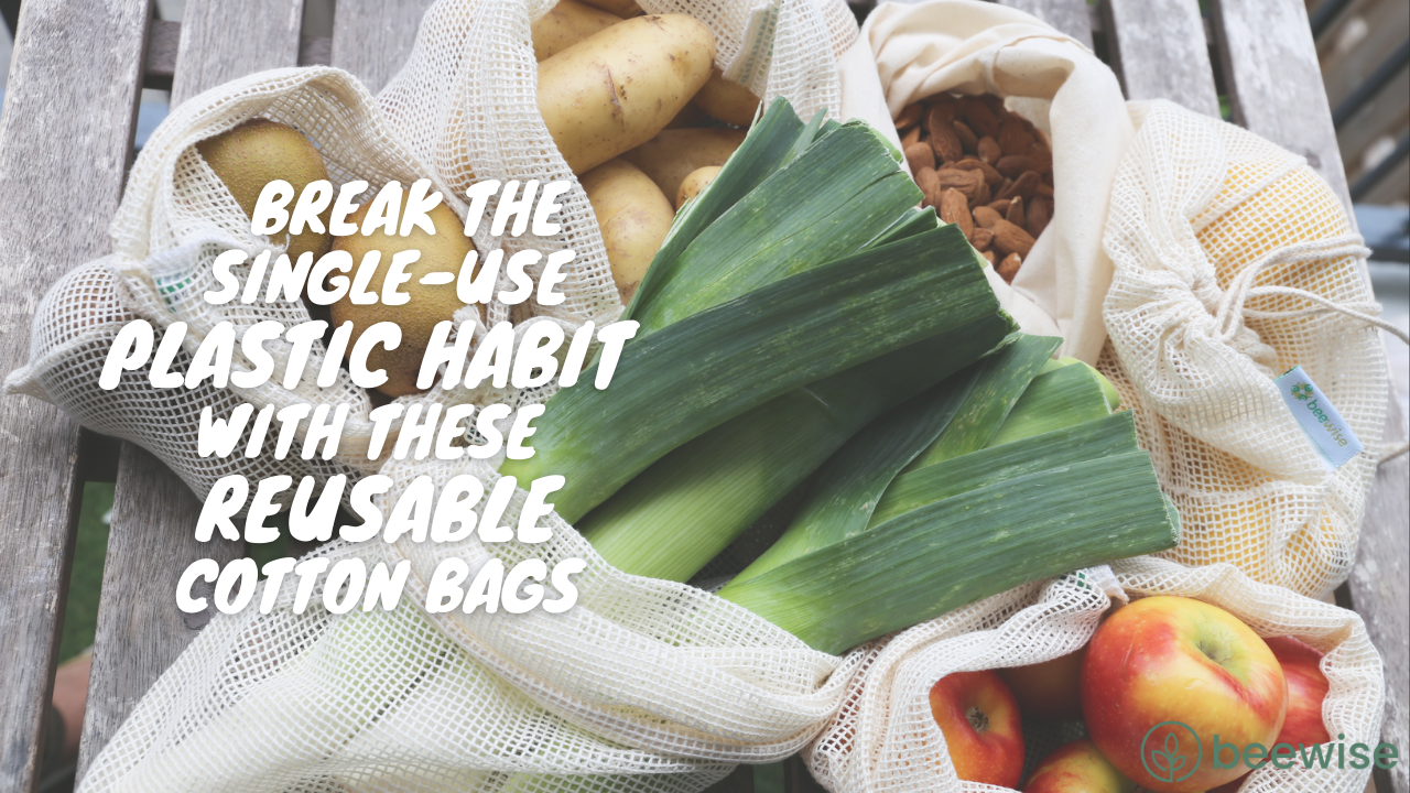 Load video: reusable mesh bags to use instead of single use bags
