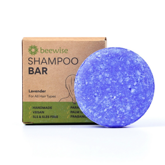 natural vegan shampoo bar lavender solid blue bar lavendel handmade in the netherlands