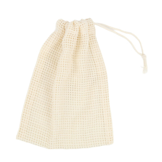 small organic cotton mesh bag perfect for makeup pads and socks