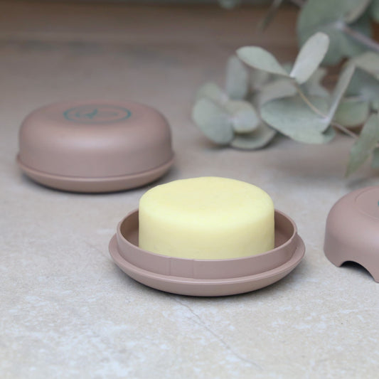 shampoo bar travel and shower box in brown colour
