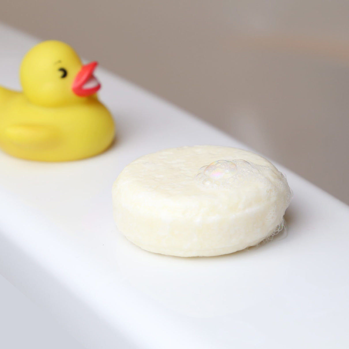 shampoo bar for baby and kids together with a play duck