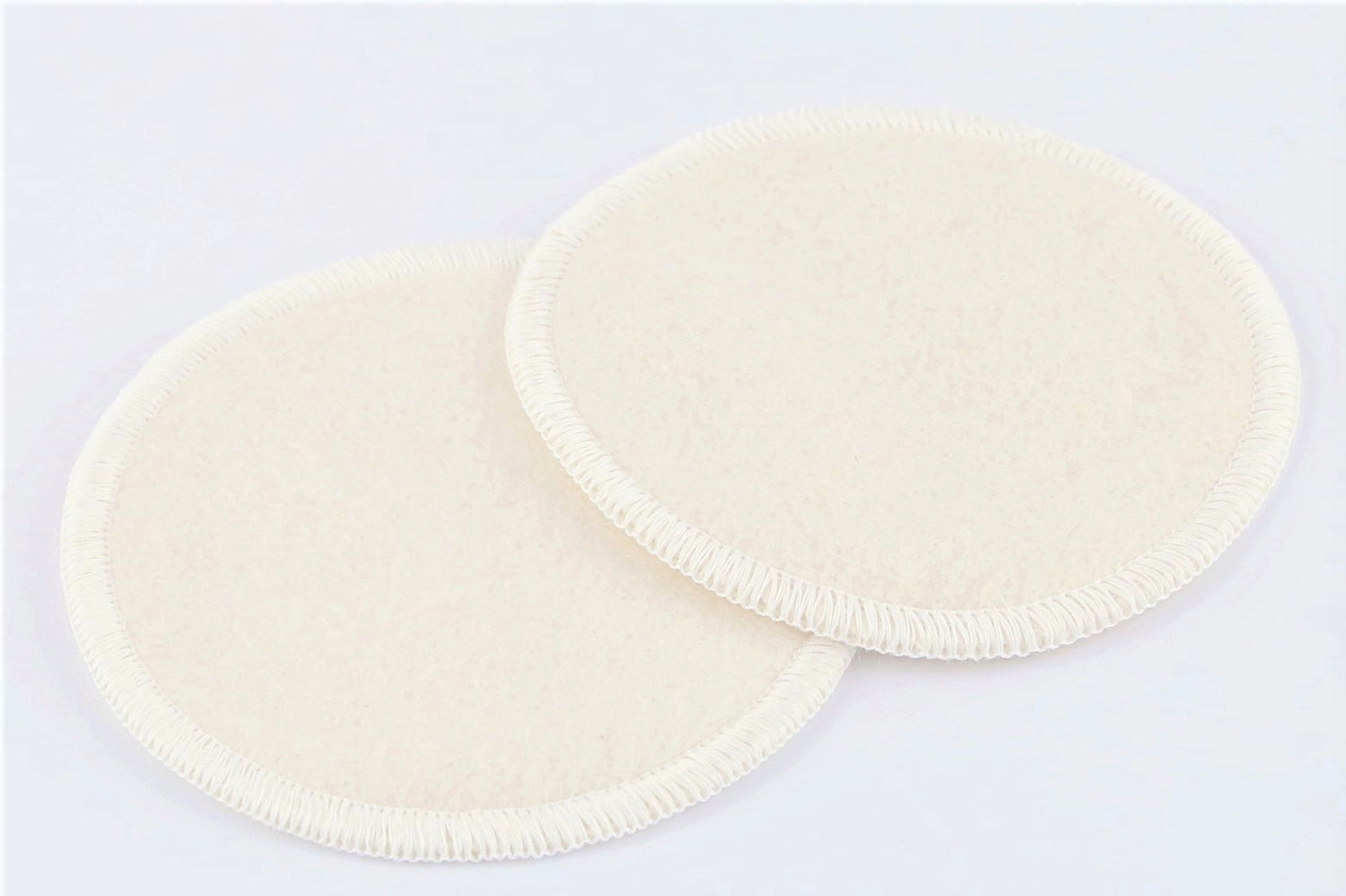 Reusable Makeup Remover Pads made of organic cotton showing from very close detail