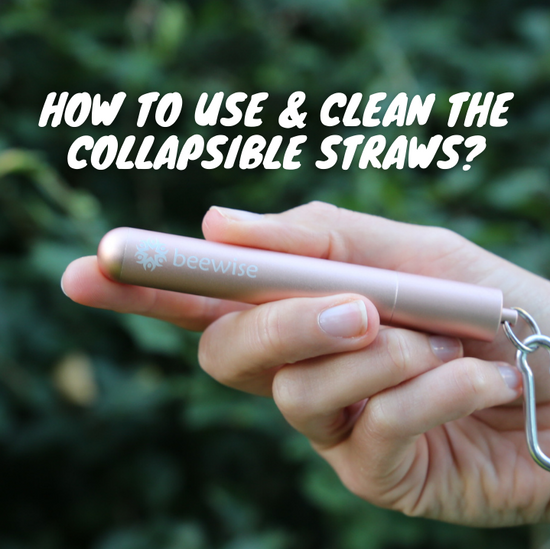 how to use and clean a reusable collapsible straw